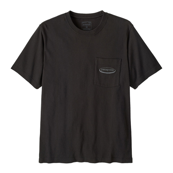 Patagonia M\'s MW \'95 Oval Logo Pocket Tee Black in the group Clothes & Shoes / Clothing / T-shirts at Sportfiskeprylar.se (37880-BLK-Lr)