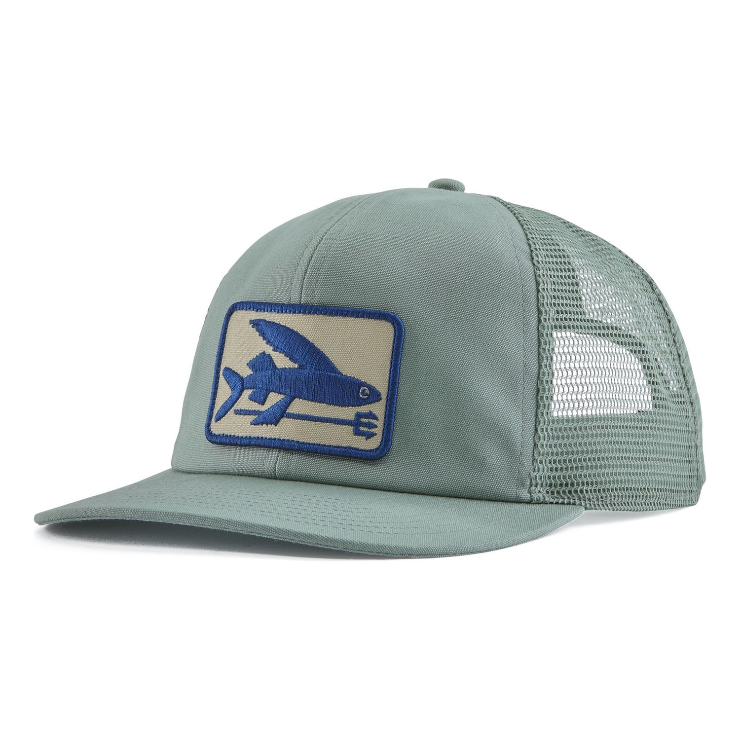 Patagonia Flying Fish Relaxed Trucker Hat CVGR in the group Clothes & Shoes / Caps & Headwear / Caps / Trucker Caps at Sportfiskeprylar.se (38229-CVGR-ALL)