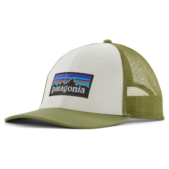 Patagonia P-6 Logo LoPro Trucker Hat, White/Buckhorn Green in the group Clothes & Shoes / Caps & Headwear / Caps / Trucker Caps at Sportfiskeprylar.se (38283-WBGN-ALL)