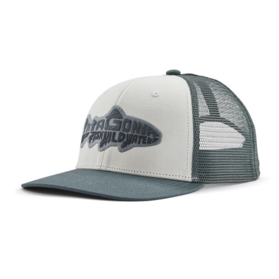 Patagonia Take a Stand Trucker Hat Wild Waterline: White in the group Clothes & Shoes / Caps & Headwear / Caps / Trucker Caps at Sportfiskeprylar.se (38356-WILW-ALL)