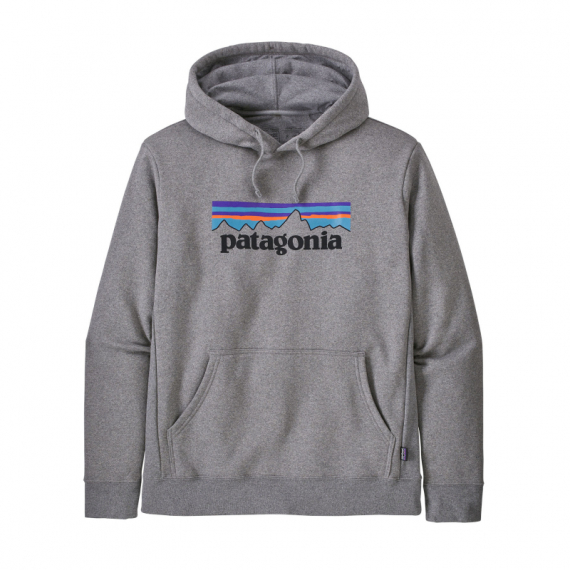 Patagonia M\'s P-6 Logo Uprisal Hoody Gravel Heather in the group Clothes & Shoes / Clothing / Sweaters / Hoodies at Sportfiskeprylar.se (39622-GLH-r)