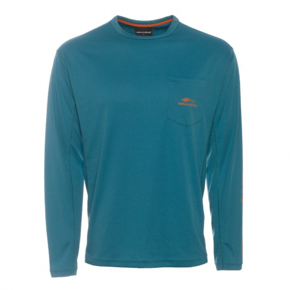 Grundéns Fish Head Long Sleeve Shirt, Tidal Blue - XXL in the group Clothes & Shoes / Clothing / Sweaters / Long-sleeved T-shirts at Sportfiskeprylar.se (40011-453-0017)
