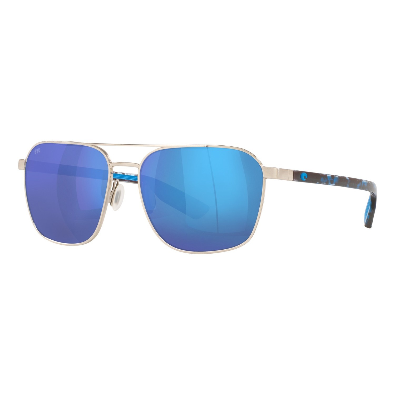 Costa Wader-293 Brushed Silver-Blue Mirror 580G in the group Clothes & Shoes / Eyewear / Polarized Sunglasses at Sportfiskeprylar.se (40030358)