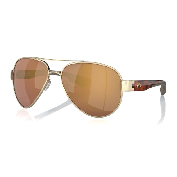 Costa South Point Brushed Gold Gold Mirror 580G in the group Clothes & Shoes / Eyewear / Polarized Sunglasses at Sportfiskeprylar.se (40103959)