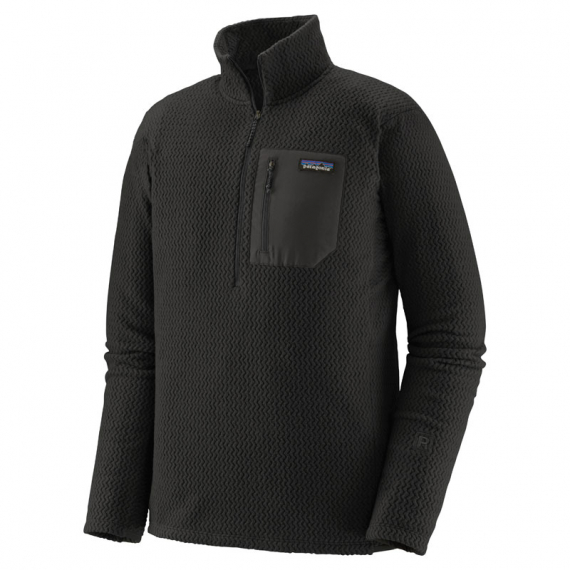 Patagonia M\'s R1 Air Zip Neck Black in the group Clothes & Shoes / Clothing / Sweaters / Sweatshirts at Sportfiskeprylar.se (40245-BLKr)