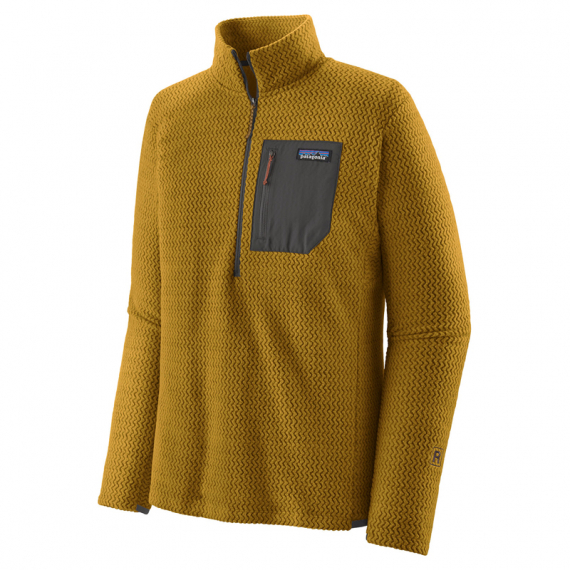 Patagonia M\'s R1 Air Zip Neck Cosmic Gold in the group Clothes & Shoes / Clothing / Sweaters / Sweatshirts at Sportfiskeprylar.se (40245-CSMD-Mr)