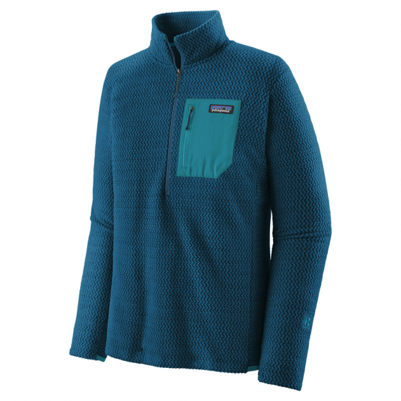 Patagonia M\'s R1 Air Zip Neck Lagom Blue in the group Clothes & Shoes / Clothing / Sweaters / Sweatshirts at Sportfiskeprylar.se (40245-LMBE-Mr)