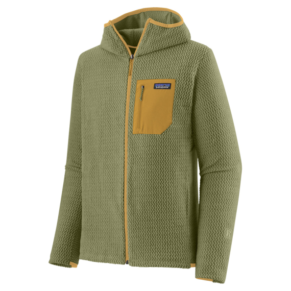 Patagonia M\'s R1 Air Full-Zip Hoody, Buckhorn Green in the group Clothes & Shoes / Clothing / Sweaters / Fleece sweaters at Sportfiskeprylar.se (40255-BUGR-Sr)