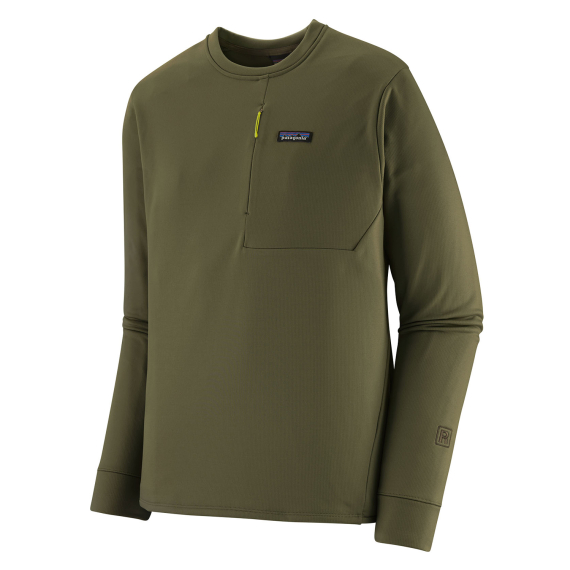 Patagonia M\'s R1 Thermal Crew, Pine Needle Green in the group Clothes & Shoes / Clothing / Sweaters / Fleece sweaters at Sportfiskeprylar.se (40590-PNGR-Sr)