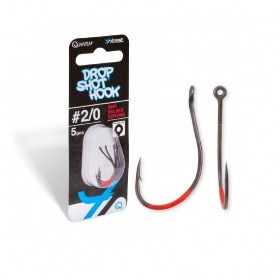 Quantum 4street Drop Shot Hook DG Black Red (5-pack) in the group Hooks & Terminal Tackle / Hooks / Dropshot Hooks at Sportfiskeprylar.se (4469003r)