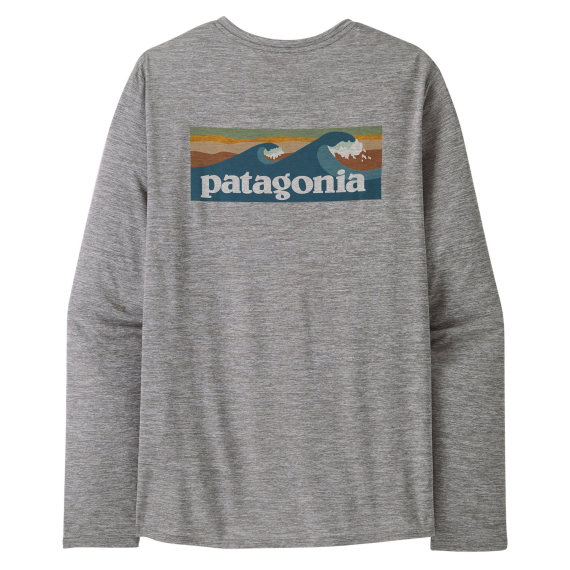 Patagonia M\'s L/S Cap Cool Daily Graphic Shirt Waters BLAF in the group Clothes & Shoes / Clothing / Sweaters / Long-sleeved T-shirts at Sportfiskeprylar.se (45170-BLAF-Sr)