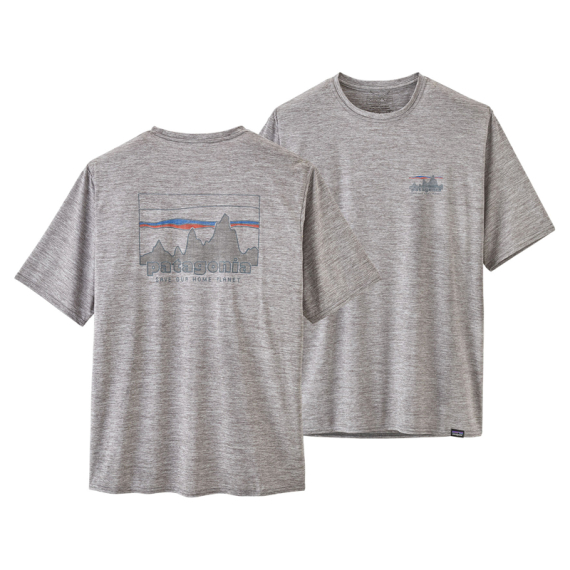 Patagonia M\'s Cap Cool Daily Graphic Shirt, \'73 Skyline: Feather Grey in the group Clothes & Shoes / Clothing / T-shirts at Sportfiskeprylar.se (45235-SKFE-Sr)