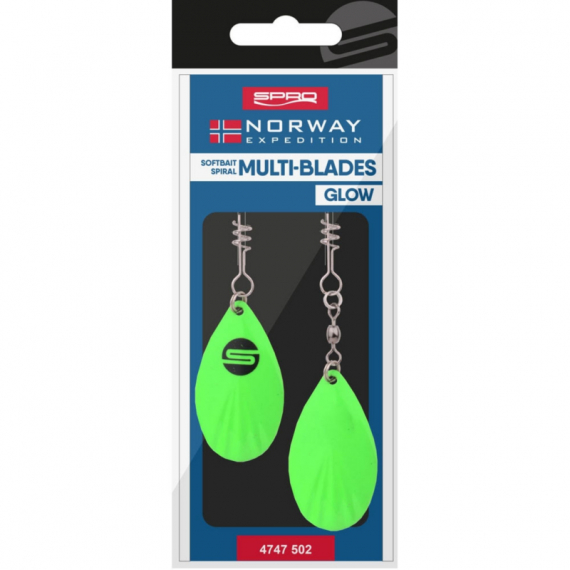 Norway Expedition Multi-Blades Glow in the group Hooks & Terminal Tackle / Spinnerbait Rigs & Blades at Sportfiskeprylar.se (4747502)