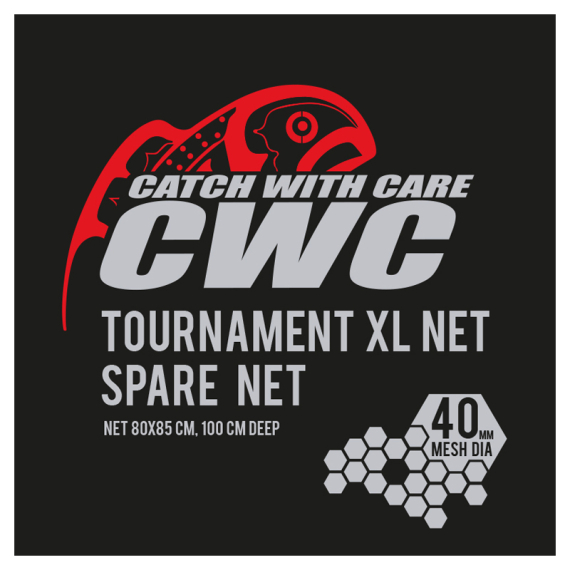 CWC Tournament XL 100cm, D40 Spare Net in the group Tools & Accessories / Fishing Nets / Landing Net Bags at Sportfiskeprylar.se (49-FNETCWC4SX)