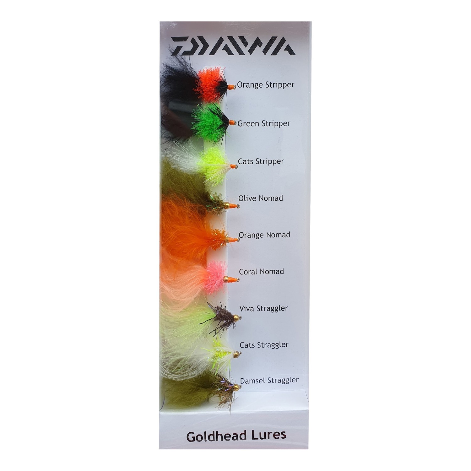 Daiwa Goldhead Flies 9-pack in the group Lures / Flies at Sportfiskeprylar.se (5000000221DO)