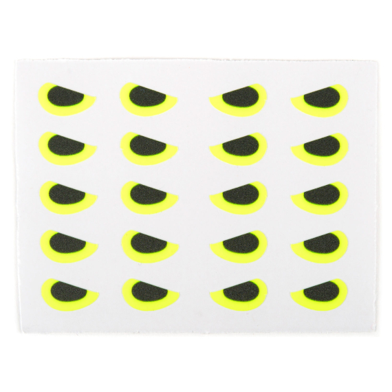 Angry Predator Eyes 8mm - Fluo Yellow in the group Hooks & Terminal Tackle / Fly Tying / Fly Tying Material / Eyes at Sportfiskeprylar.se (500001)