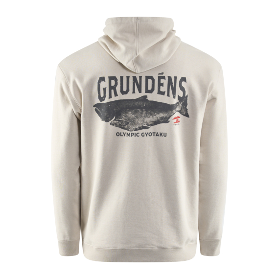 Grundéns Gyotaku Hoodie Bone Heather Chinook in the group Clothes & Shoes / Clothing / Sweaters / Hoodies at Sportfiskeprylar.se (50001-247-0014r)