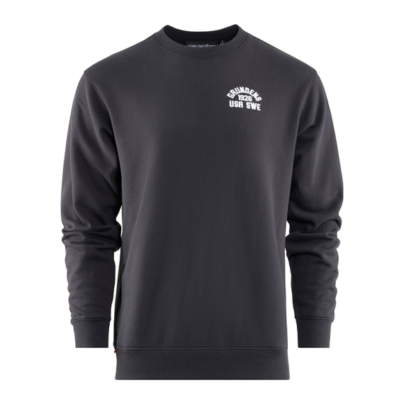 Grundéns 1926 Crew Sweatshirt Black in the group Clothes & Shoes / Clothing / Sweaters / Sweatshirts at Sportfiskeprylar.se (50012-001-0014r)