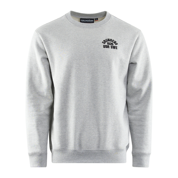 Grundéns 1926 Crew Sweatshirt Athletic Heather in the group Clothes & Shoes / Clothing / Sweaters / Sweatshirts at Sportfiskeprylar.se (50012-033-0014r)