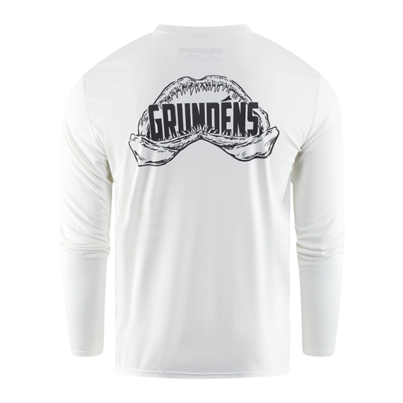 Grundéns Apex Predator LS Tech Tee White in the group Clothes & Shoes / Clothing / T-shirts at Sportfiskeprylar.se (50107-100-0014r)