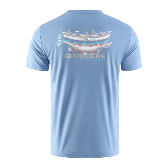 Grundéns Drift Boat SS Tech Tee Captain\'s Blue in the group Clothes & Shoes / Clothing / T-shirts at Sportfiskeprylar.se (50109-494-0014r)