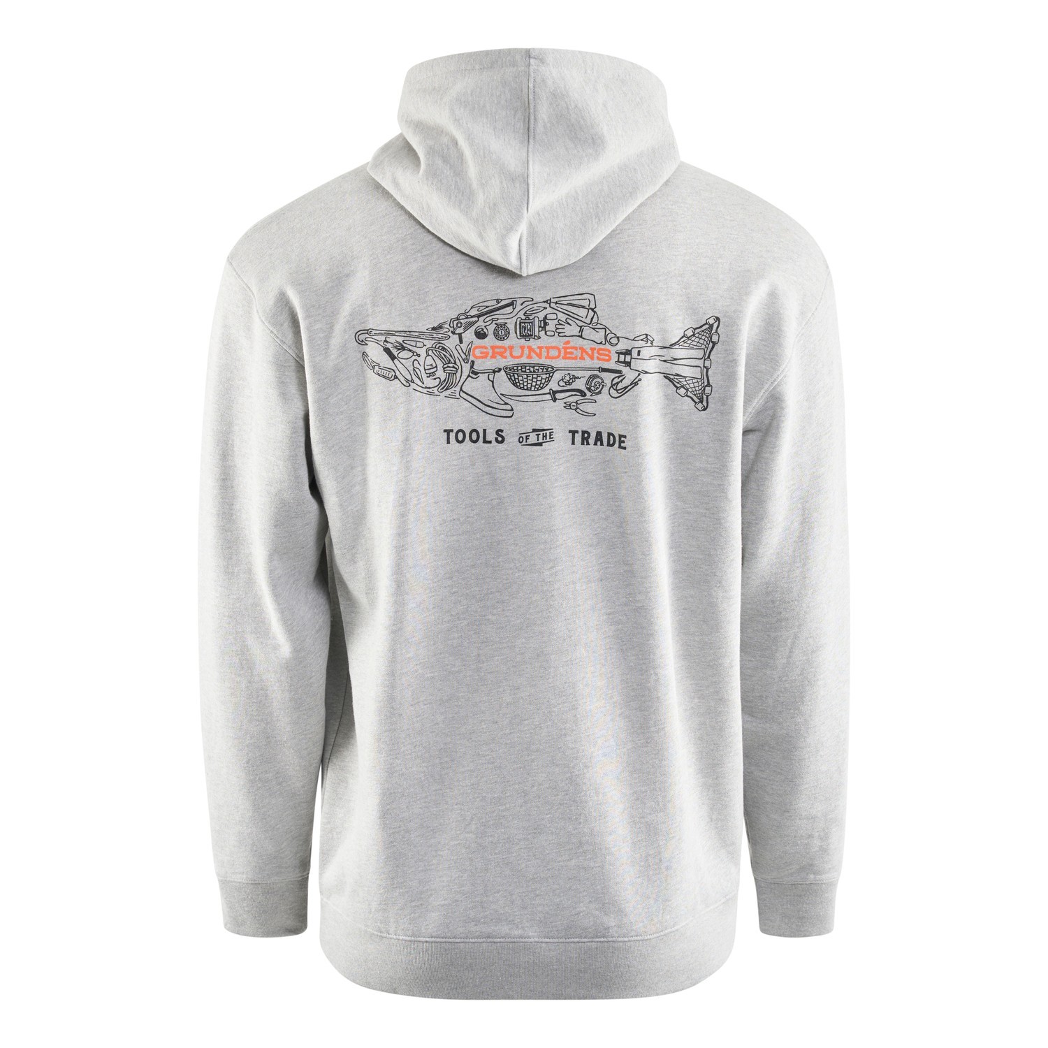 Grundéns Tools of the Trade Hoodie Athletic Heather in the group Clothes & Shoes / Clothing / Sweaters / Hoodies at Sportfiskeprylar.se (50190-033-0013r)