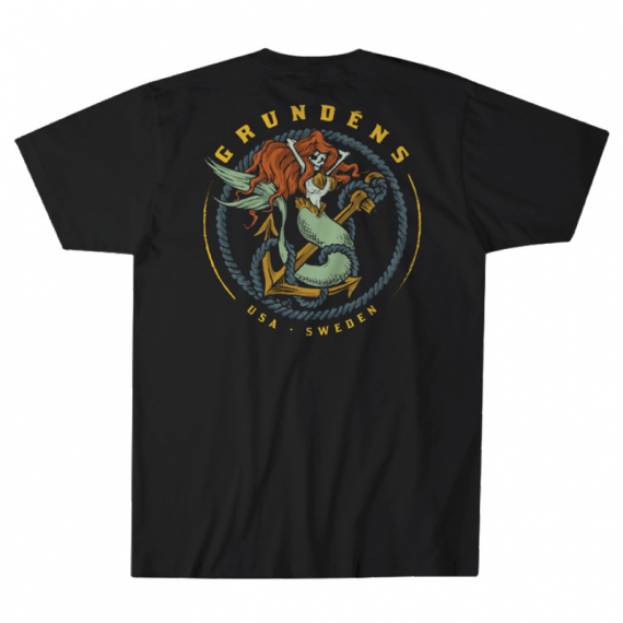 Grundéns Mermaid SS T-Shirt Black in the group Clothes & Shoes / Clothing / T-shirts at Sportfiskeprylar.se (50217-001-0013r)