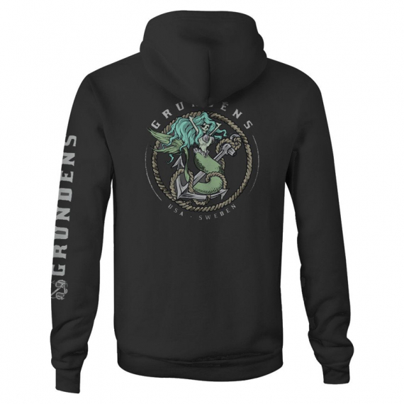 Grundéns Mermaid Hoodie Black in the group Clothes & Shoes / Clothing / Sweaters / Hoodies at Sportfiskeprylar.se (50218-001-0014r)