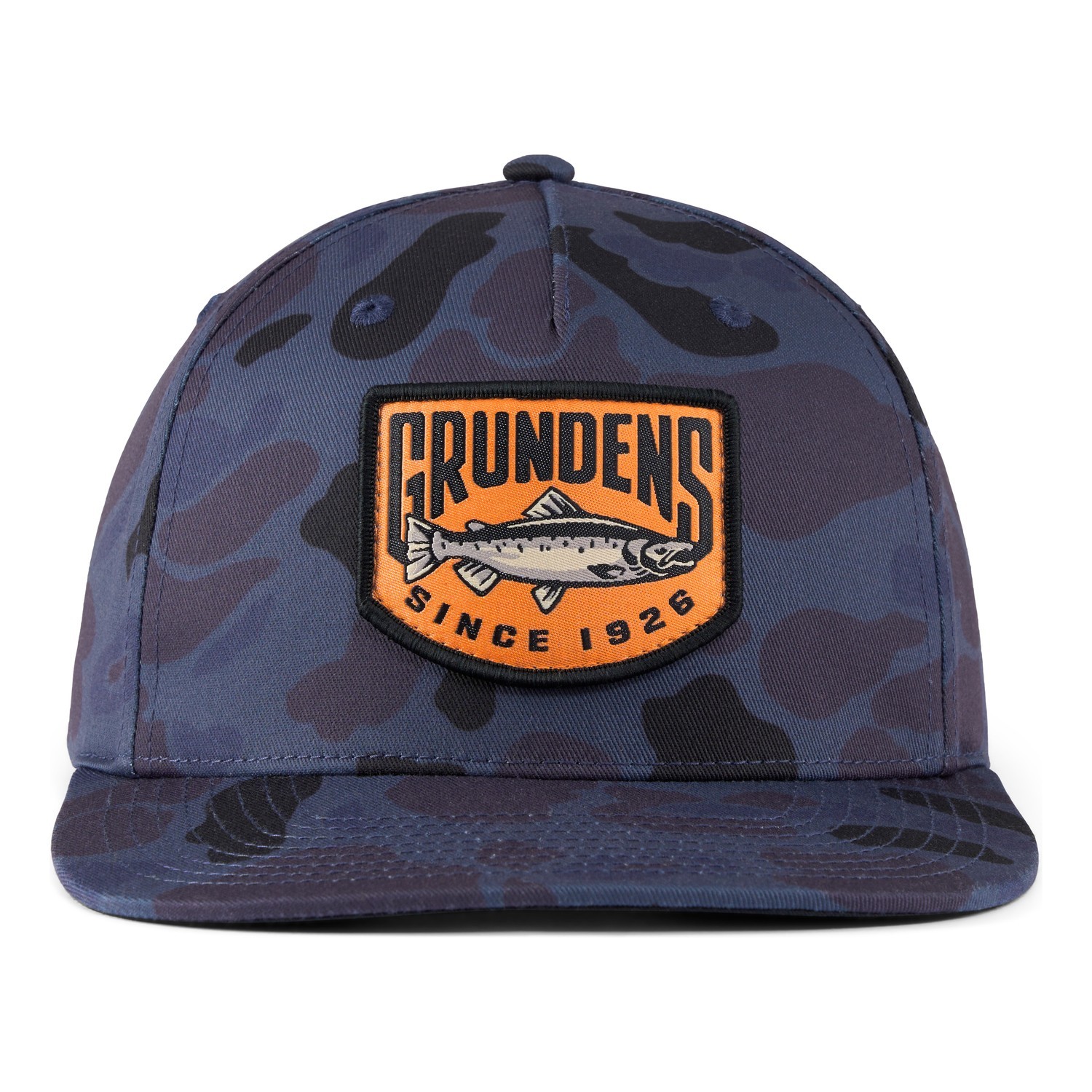 Grundéns King Trucker Admiral Navy Camo in the group Clothes & Shoes / Caps & Headwear / Caps / Trucker Caps at Sportfiskeprylar.se (50372-495-0001)