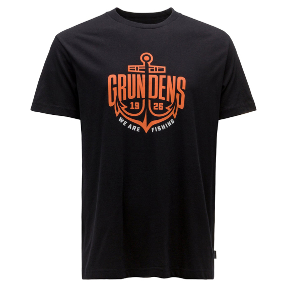 Grundéns Logo Anchor SS T-Shirt Black in the group Clothes & Shoes / Clothing / T-shirts at Sportfiskeprylar.se (50375-001-0014r)