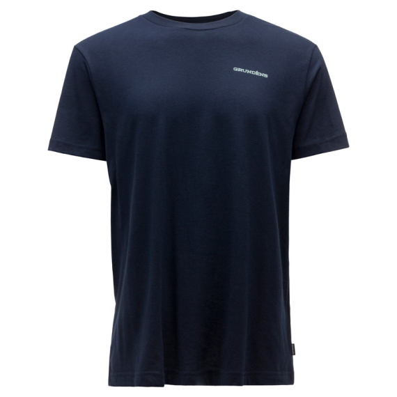 Grundéns Logo Boat SS T-Shirt Dark Navy in the group Clothes & Shoes / Clothing / T-shirts at Sportfiskeprylar.se (50378-425-0014r)