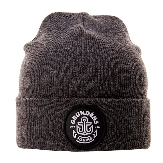 Grundéns Watchhouse Beanie Anchor, Black Heather in the group Clothes & Shoes / Caps & Headwear / Beanies & Hats at Sportfiskeprylar.se (50386-004-0001)