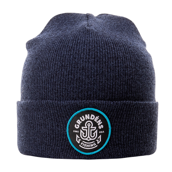 Grundéns Watchhouse Beanie Anchor, Heather Navy in the group Clothes & Shoes / Caps & Headwear / Beanies & Hats at Sportfiskeprylar.se (50386-411-0001)