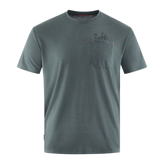 Grundéns Species Pocket Tee Deep Forest Heather in the group Clothes & Shoes / Clothing / T-shirts at Sportfiskeprylar.se (50478-386-0014r)