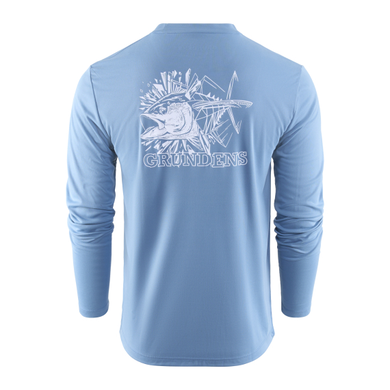 Grundéns Tuna Torpedo LS Tech Tee Captain\'s Blue in the group Clothes & Shoes / Clothing / T-shirts at Sportfiskeprylar.se (50486-494-0014r)