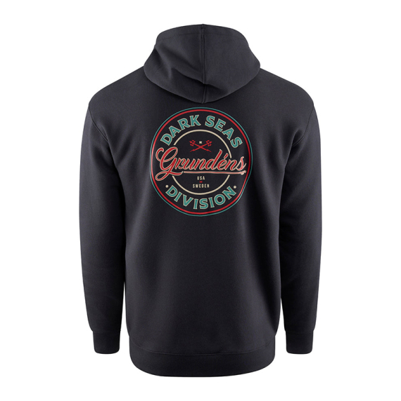 Grundéns Dark Seas X Grundens Instinctive FZ Hoodie Black in the group Clothes & Shoes / Clothing / Sweaters / Hoodies at Sportfiskeprylar.se (50499-001-0013r)