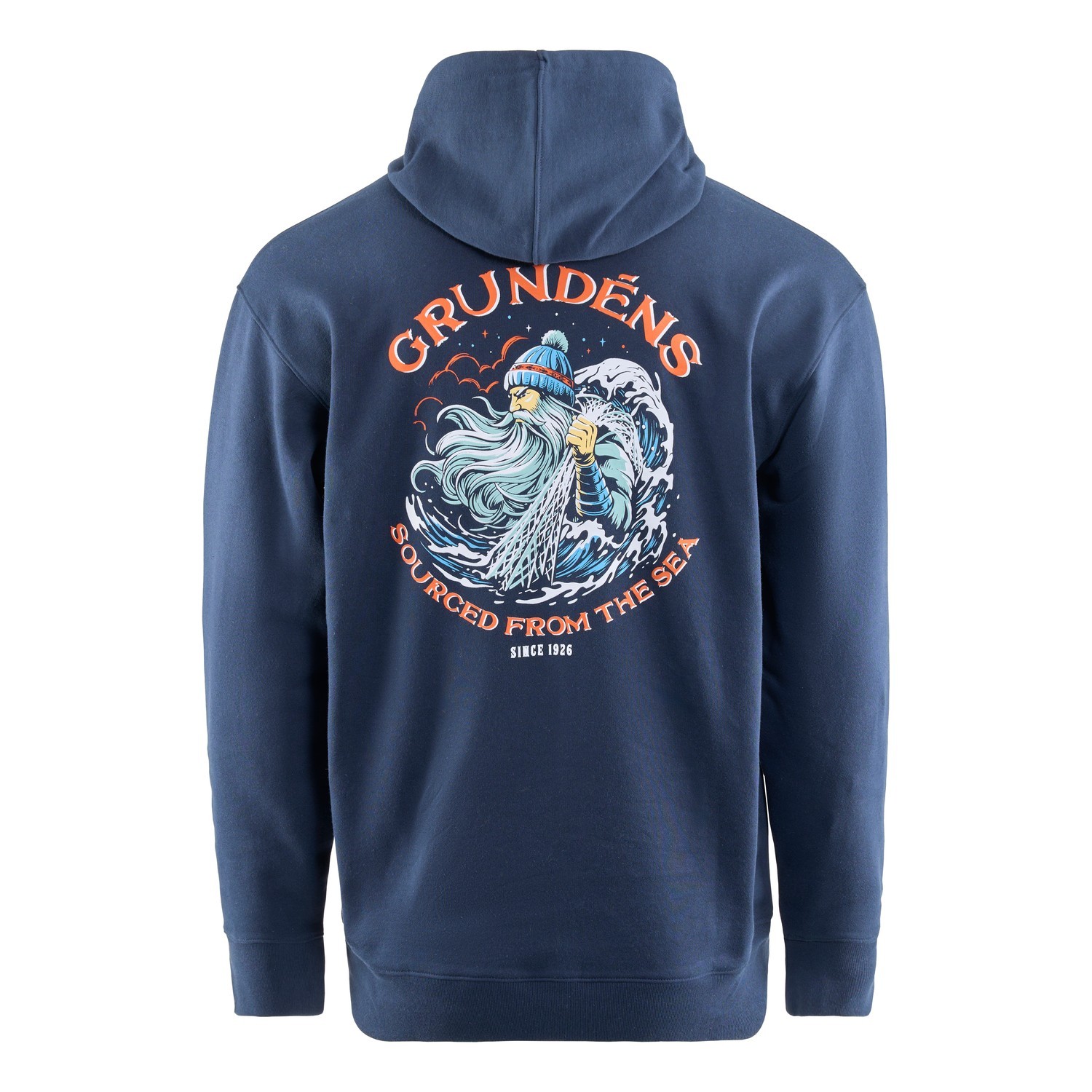 Grundéns Displacement DWR Hoodie Sea Sourced Dark Navy in the group Clothes & Shoes / Clothing / Sweaters / Hoodies at Sportfiskeprylar.se (50506-422-0013r)