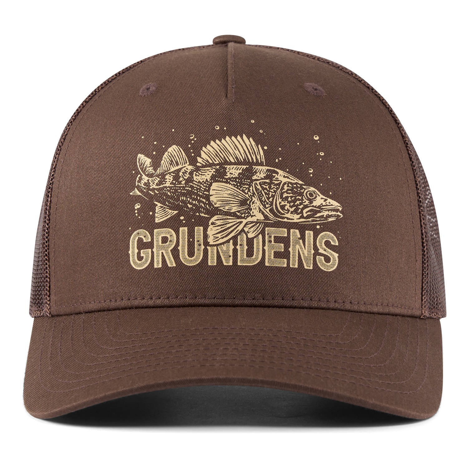 Grundéns King of the Lakes Trucker Brown in the group Clothes & Shoes / Caps & Headwear / Caps / Trucker Caps at Sportfiskeprylar.se (50526-200-0001)
