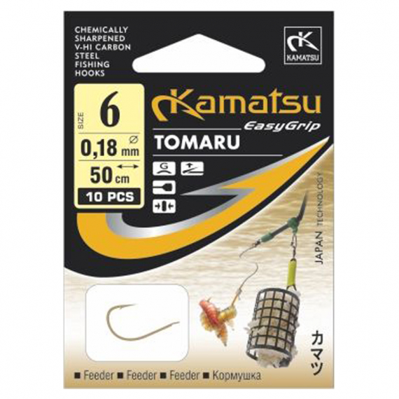 Kamatsu Monofilament Leader Tomaru (10pcs) in the group Hooks & Terminal Tackle / Hooks / Specimen Hooks at Sportfiskeprylar.se (521410106r)