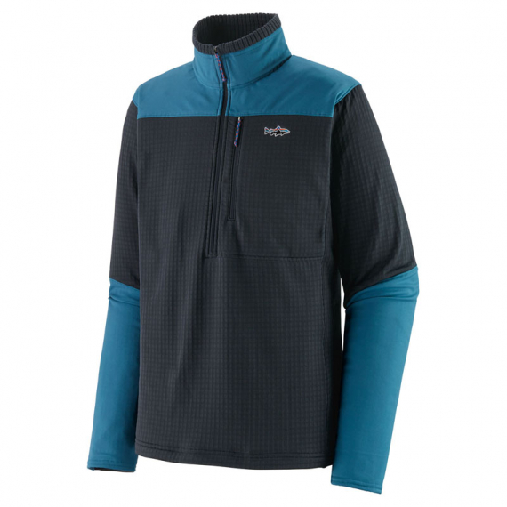 Patagonia M\'s L/S R1 Fitz Roy 1/4 Zip PIBL in the group Clothes & Shoes / Clothing / Sweaters / Long-sleeved T-shirts at Sportfiskeprylar.se (52722-PIBL-Mr)