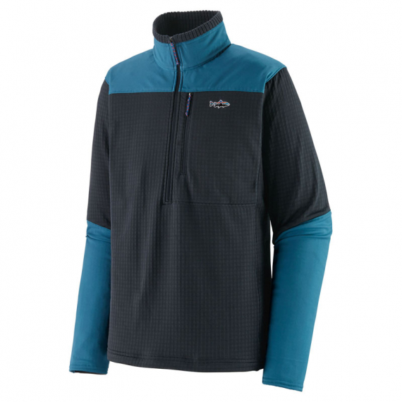 Patagonia M\'s L/S R1 Fitz Roy 1/4 Zip PIBL in the group Clothes & Shoes / Clothing / Sweaters / Sweatshirts at Sportfiskeprylar.se (52722-PIBL-Mr)