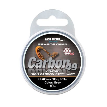 Savage Gear Carbon49 Coated Grey 10m in the group Hooks & Terminal Tackle / Leaders & Leader Materials / Leader Materials / Wire at Sportfiskeprylar.se (54897r)