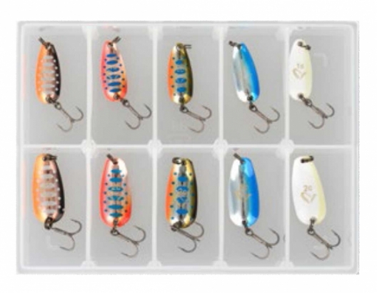 Savage Gear Nails Micro Spoon Kit1 #1c & #2c 10pcs in the group Lures / Spoons at Sportfiskeprylar.se (55006)