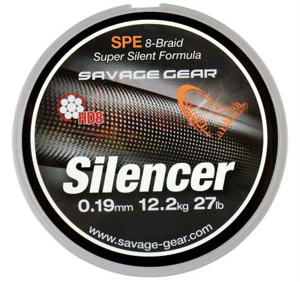 Savage Gear HD8 Silencer Braid 120m 0.15mm 20lbs 9kg Green in the group Lines / Braided Lines at Sportfiskeprylar.se (54809)