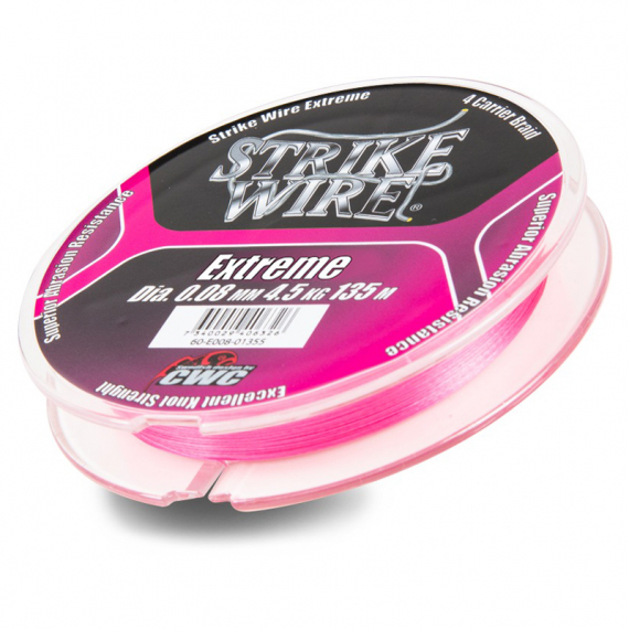 Strike Wire Vertical 0,13mm/9kg -135m, H-V Pink in the group Lines / Braided Lines at Sportfiskeprylar.se (60-E013-01355)