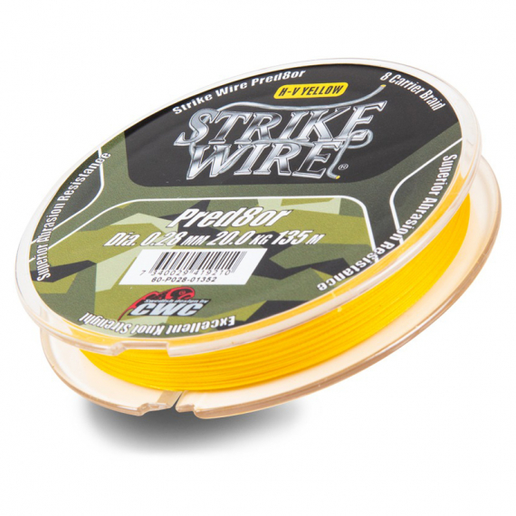 Strike Wire Predator X8 - 135m, H-V Yellow in the group Lines / Braided Lines at Sportfiskeprylar.se (60-P032-01352r)