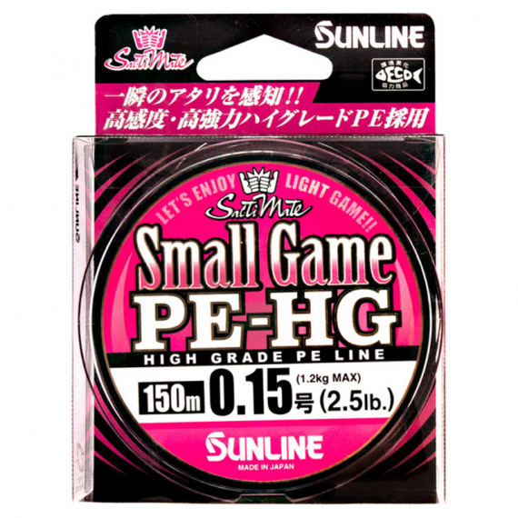Sunline Small Game PE HG 150m Pink in the group Lines / Braided Lines at Sportfiskeprylar.se (60092356r)