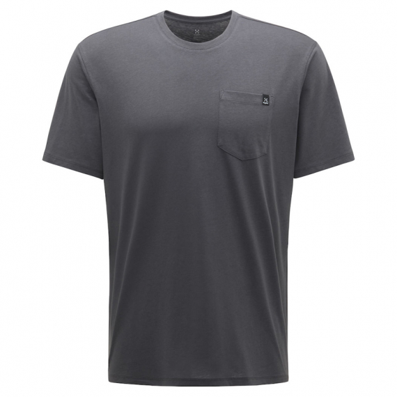Haglöfs Mirth Tee Men True Black/Magnetite in the group Clothes & Shoes / Clothing / T-shirts at Sportfiskeprylar.se (6048932CT020r)