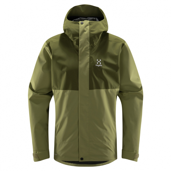 Haglöfs Koyal Proof Jacket Men Thyme Green/Olive Green in the group Clothes & Shoes / Clothing / Jackets / Shell Jackets at Sportfiskeprylar.se (6060504WY020r)