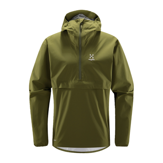 Haglöfs Sparv Proof Anorak Men Olive Green in the group Clothes & Shoes / Clothing / Jackets / Rain Jackets at Sportfiskeprylar.se (6061334VY015r)